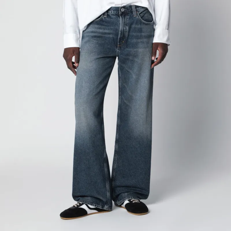 LUKA JEANS IN WASHED DARK INDIGO DENIM made by Agolde