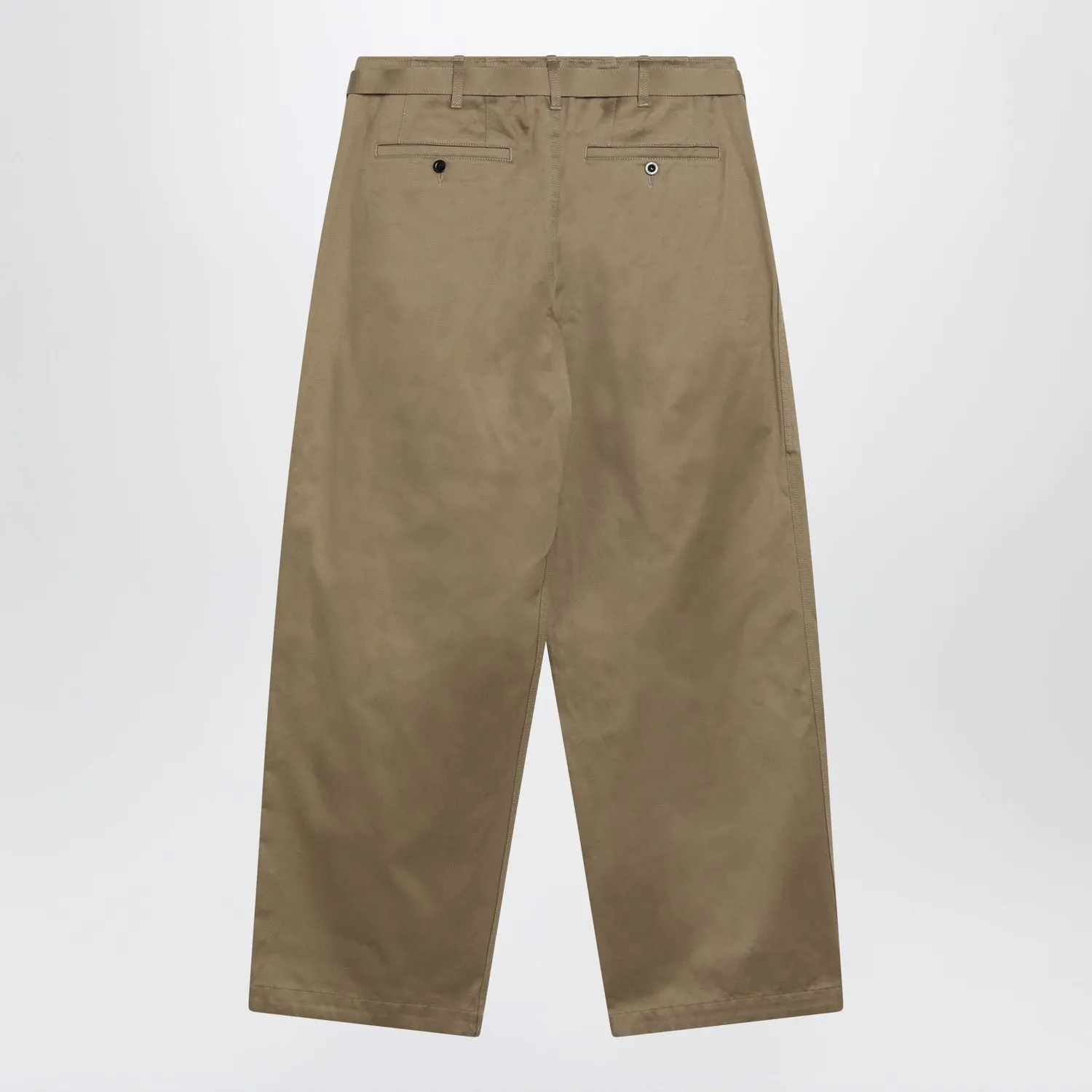 BEIGE COTTON TWILL TROUSERS WITH BELT sold by Lord & Taylor product image thumbnail 2