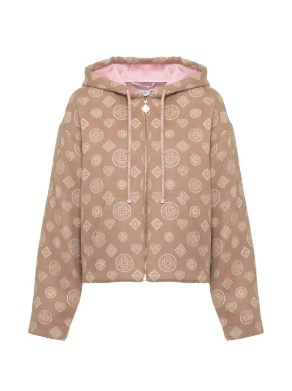CASABLANCA MONOGRAMMED WOOL HOODIE made by Casablanca