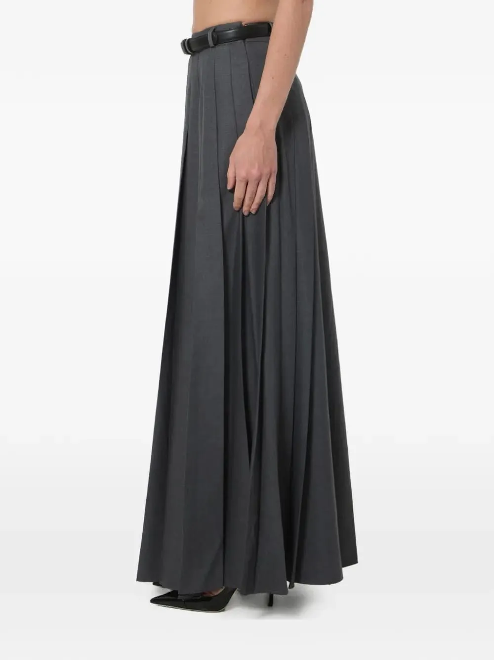 SELF-PORTRAIT BELTED PLEATED MAXI SKIRT sold by Lord & Taylor product image thumbnail 2