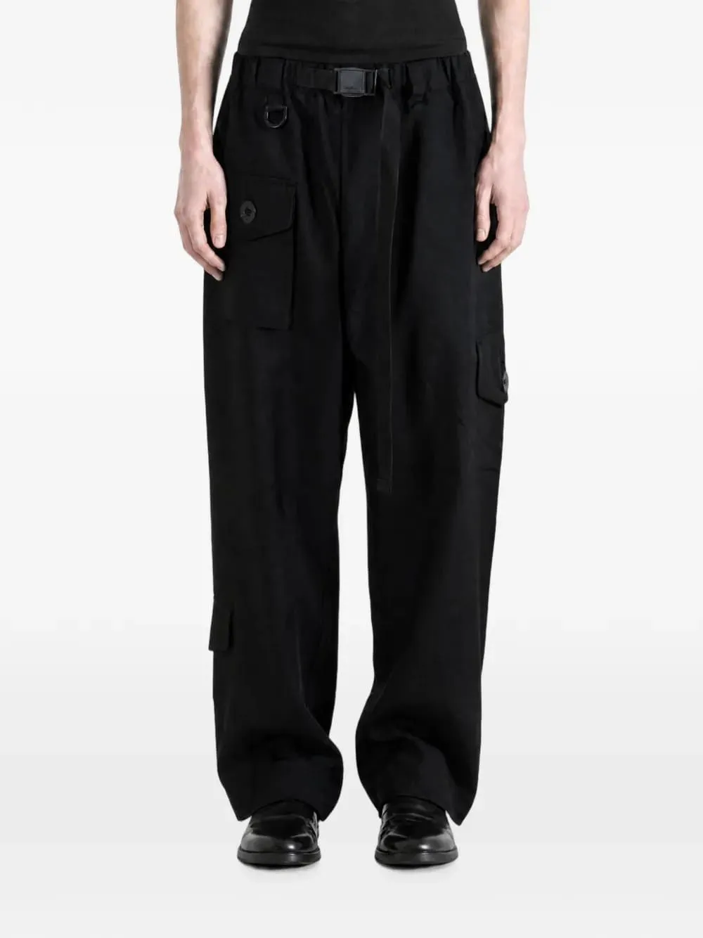 Y-3 WIDE-LEGGED TROUSERS WITH A BELT sold by Lord & Taylor product image thumbnail 2