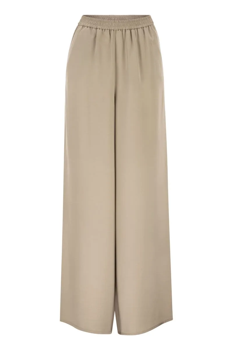WIDE-LEG SILK PALAZZO PANTS sold by Lord & Taylor