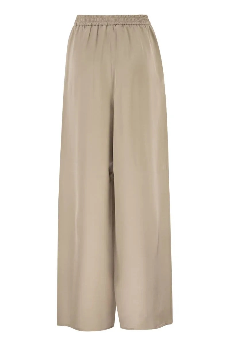 WIDE-LEG SILK PALAZZO PANTS sold by Lord & Taylor product image thumbnail 2