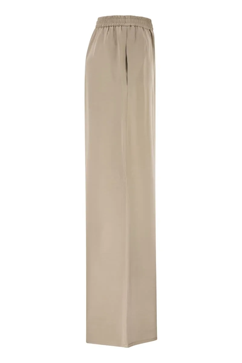 WIDE-LEG SILK PALAZZO PANTS sold by Lord & Taylor product image thumbnail 3