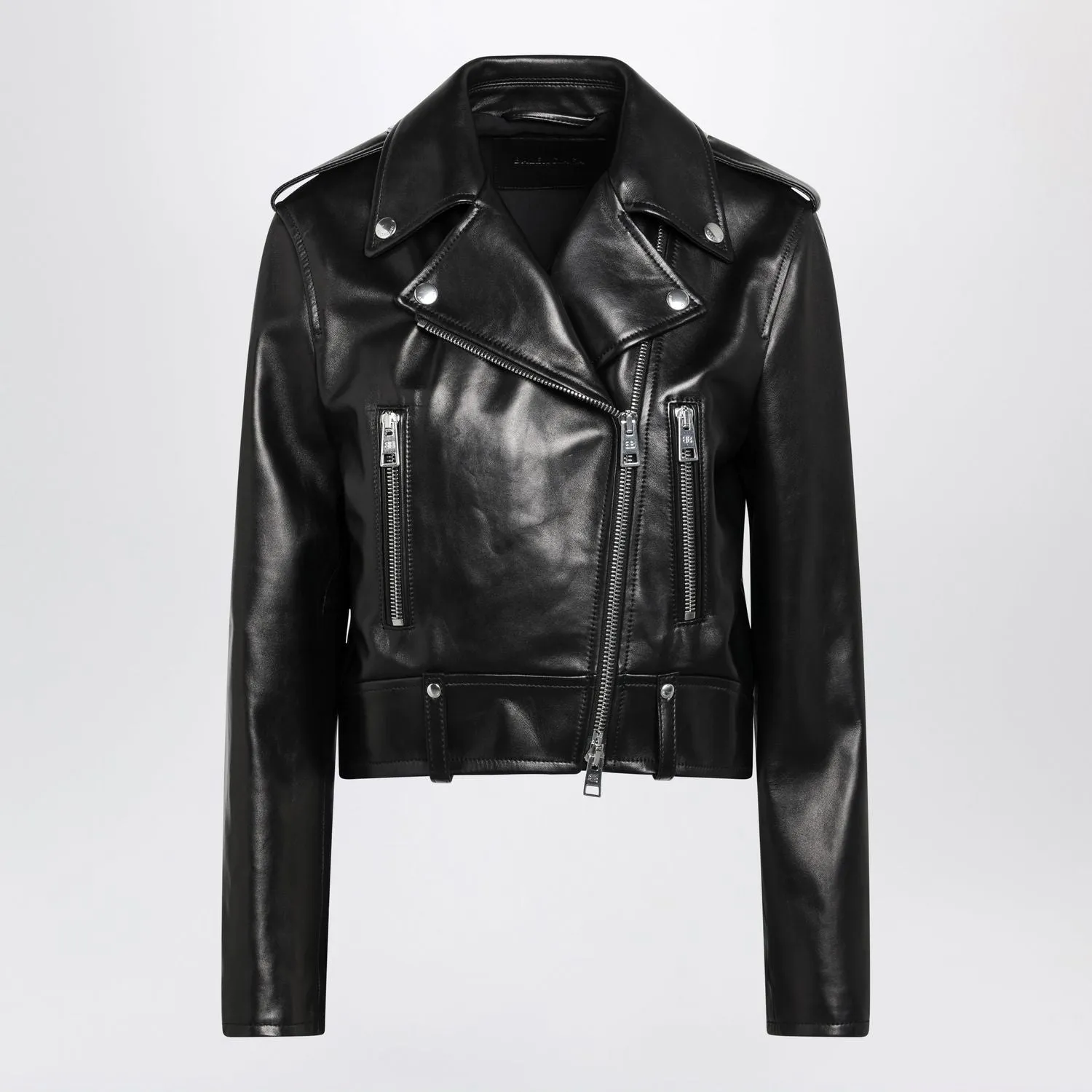 BLACK LEATHER BIKER JACKET sold by Lord & Taylor