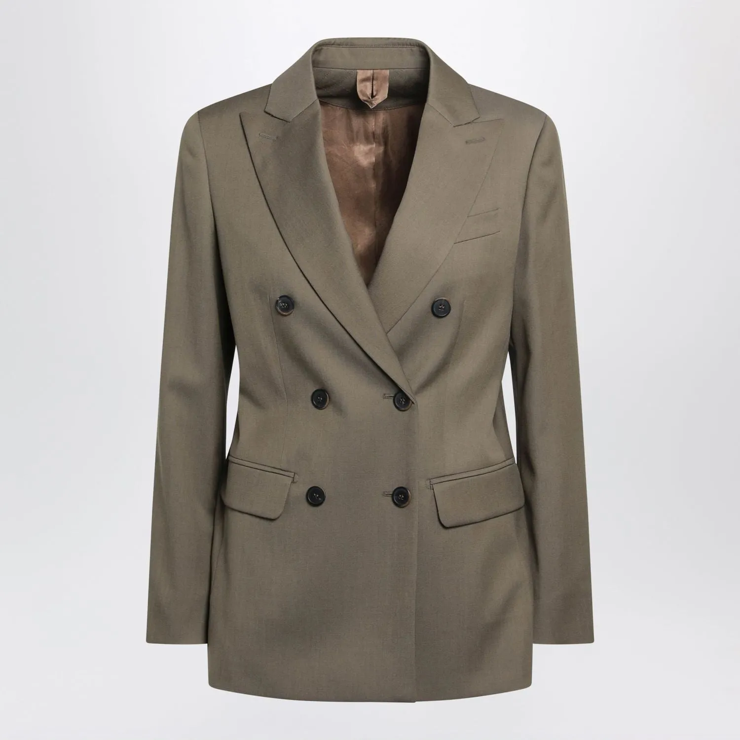 CAMEL DOUBLEBREASTED WOOL JACKET sold by Lord & Taylor