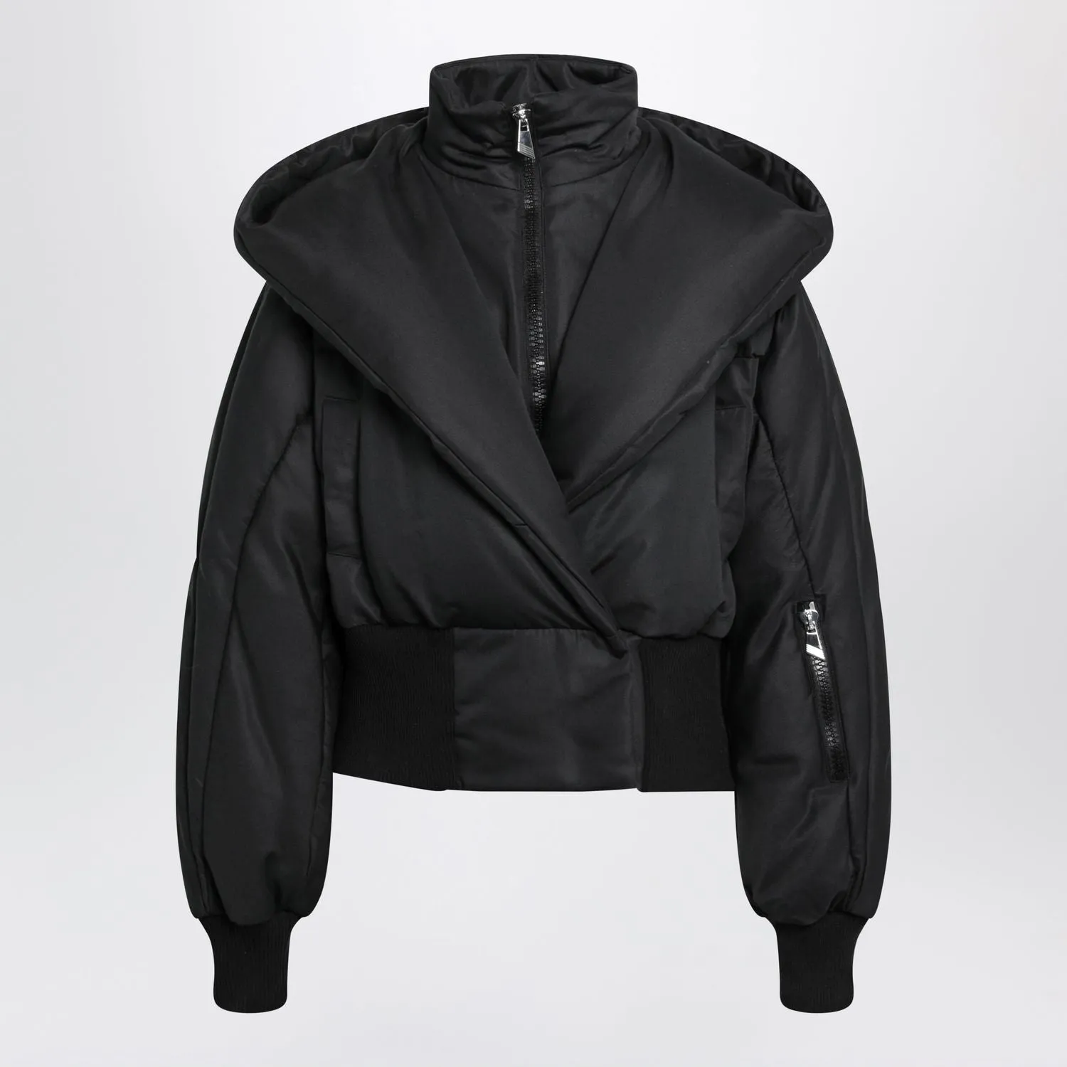 BLACK QUILTED COTTONBLEND PUFFER JACKET sold by Lord & Taylor