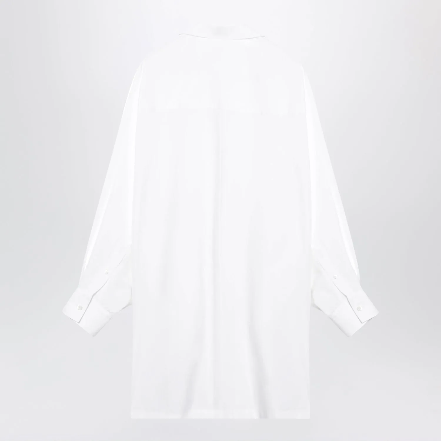 WHITE COTTON POPLIN SHIRT DRESS WITH BATWING SLEEVES sold by Lord & Taylor product image thumbnail 2