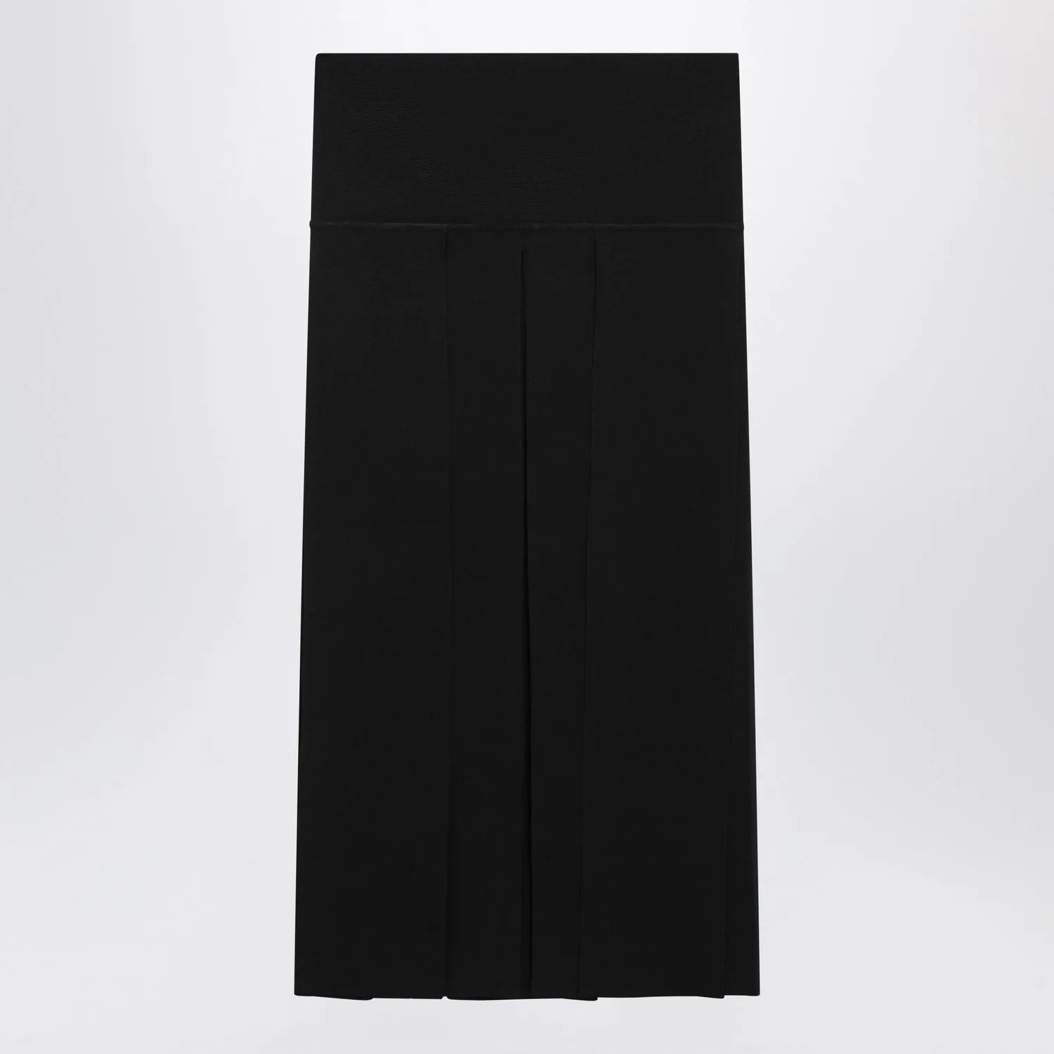 PLEATED BLACK MIDI SKIRT IN SILK BLEND sold by Lord & Taylor product image thumbnail 2