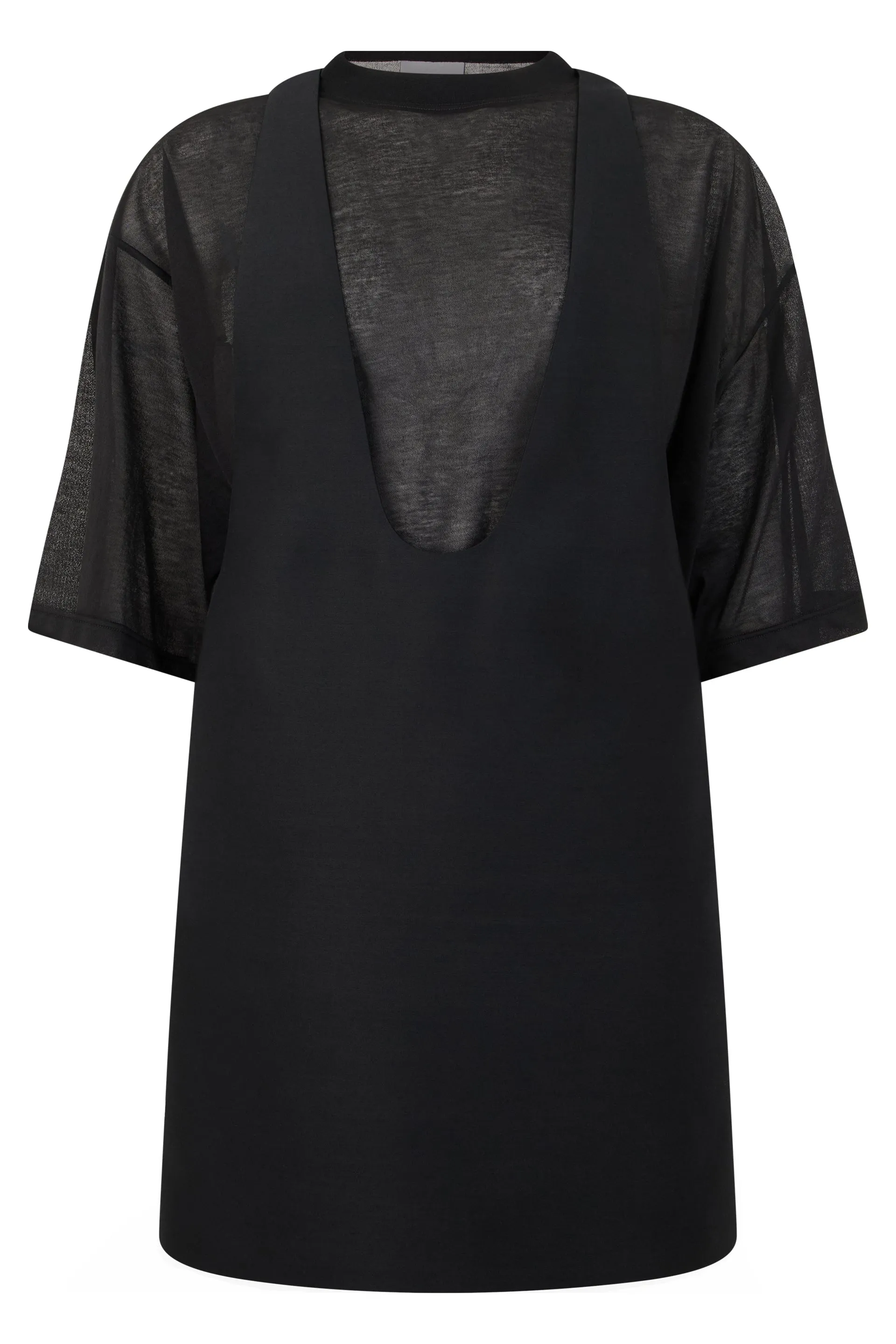 BLACK WOOL AND SILK MINI DRESS sold by Lord & Taylor