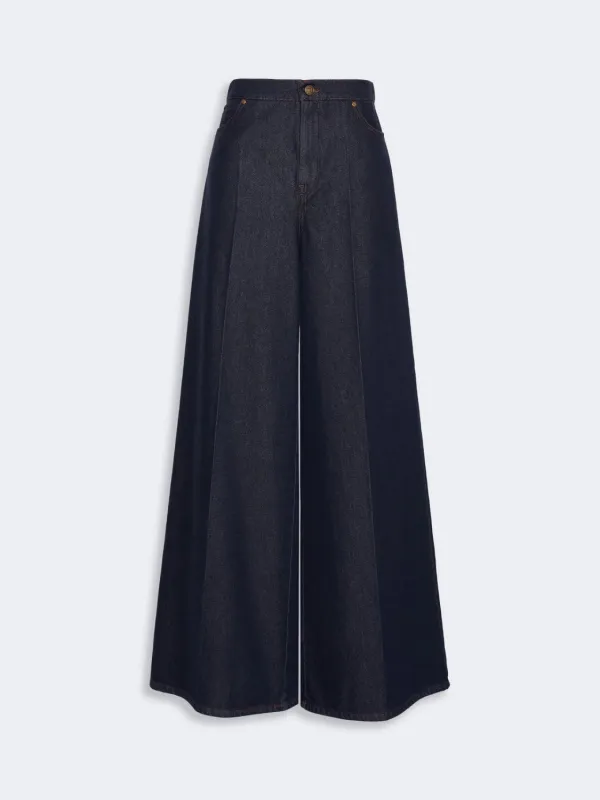MXMQUATTO TROUSER BLUE made by MaxMara