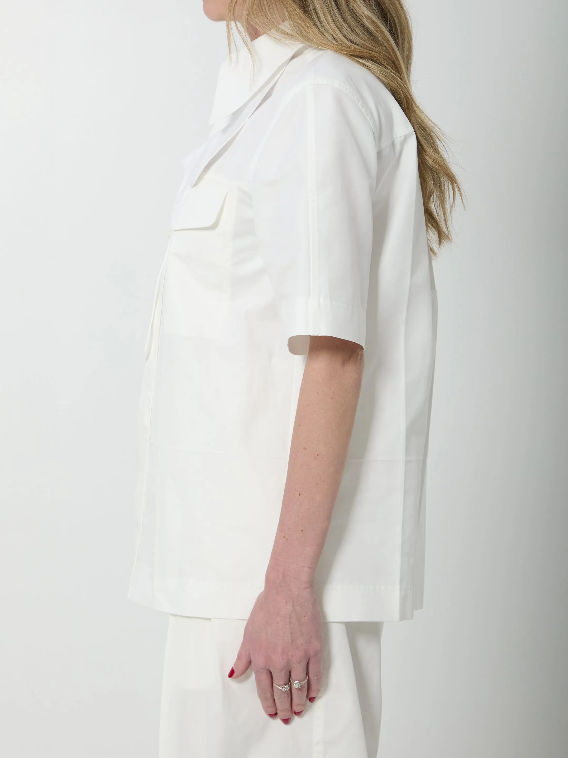 COMPACT COTTON TOILE SHIRT sold by Lord & Taylor product image thumbnail 3
