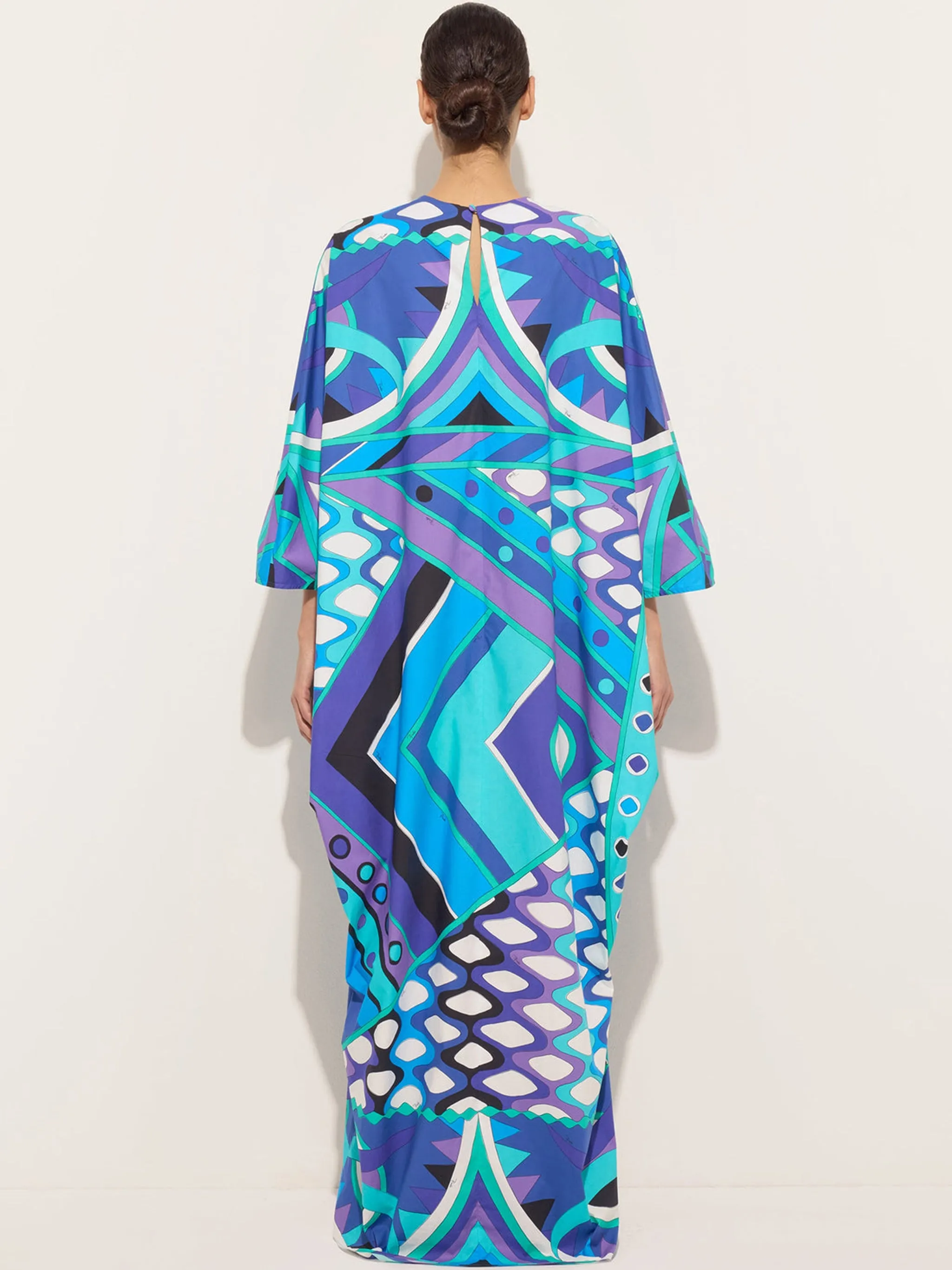 VIVARA PRINT POPELINE KAFTAN sold by Lord & Taylor product image thumbnail 4