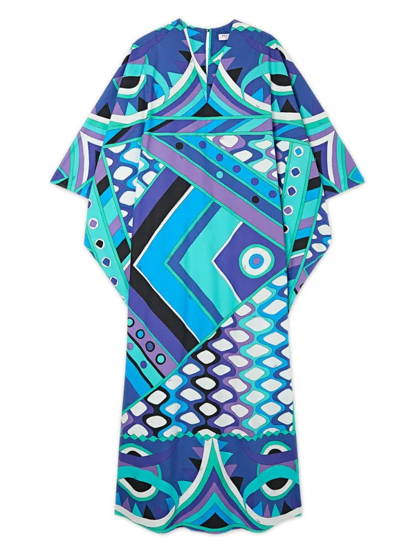 VIVARA PRINT POPELINE KAFTAN made by Emilio Pucci