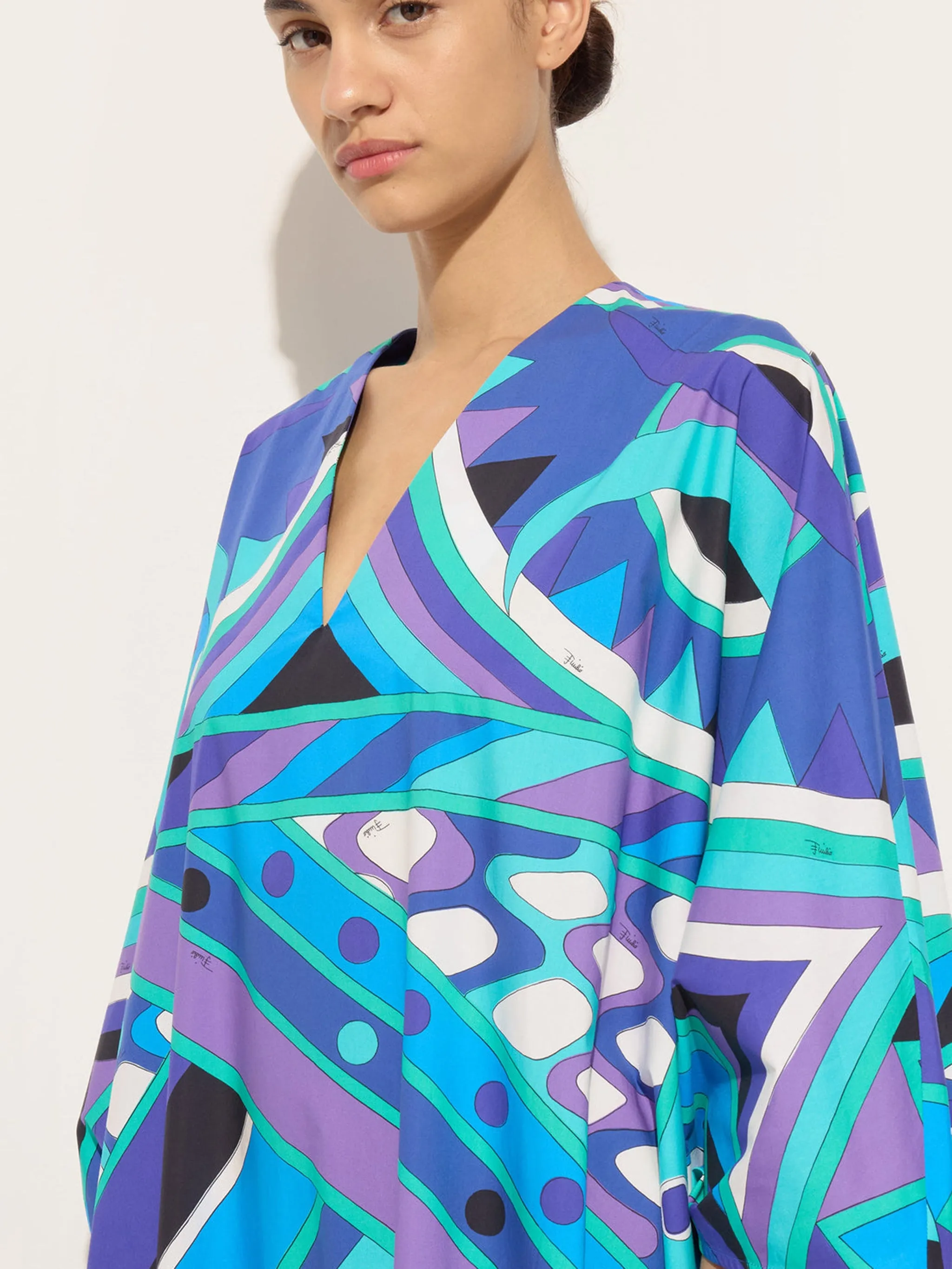 VIVARA PRINT POPELINE KAFTAN sold by Lord & Taylor product image thumbnail 5