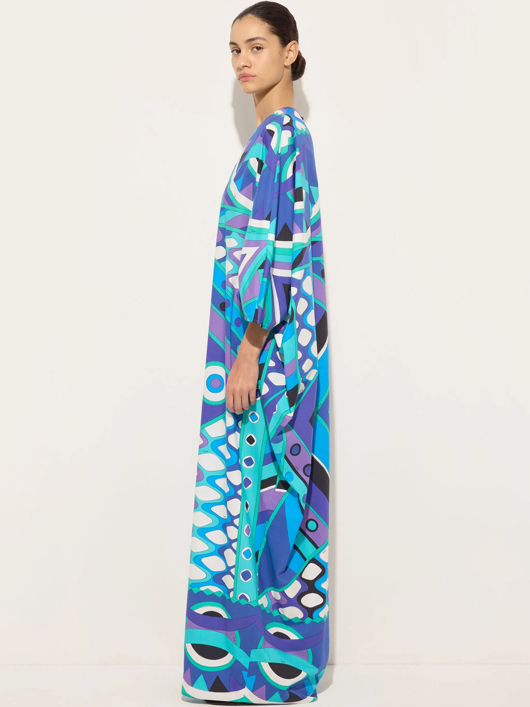VIVARA PRINT POPELINE KAFTAN sold by Lord & Taylor product image thumbnail 3