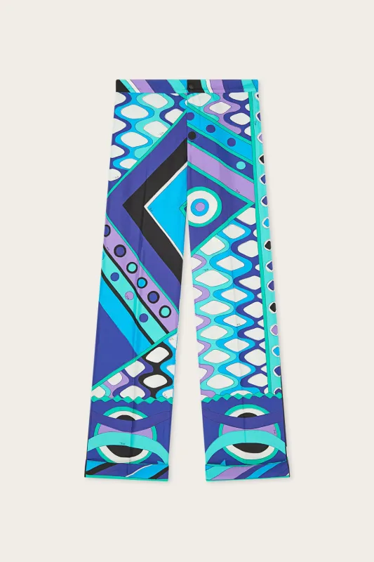 SILK TROUSERS IN VIVARA PRINT made by Emilio Pucci