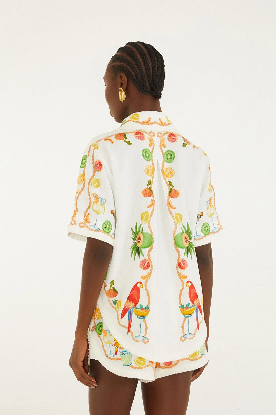 EMBROIDERED SHORT-SLEEVED SHIRT sold by Lord & Taylor product image thumbnail 4