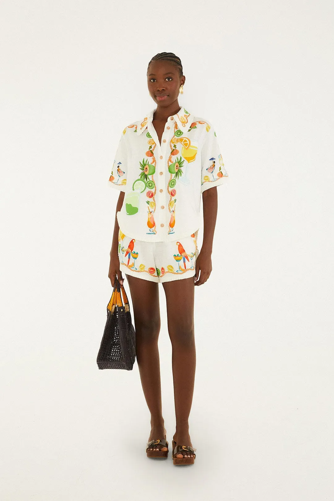 EMBROIDERED SHORT-SLEEVED SHIRT sold by Lord & Taylor product image thumbnail 2