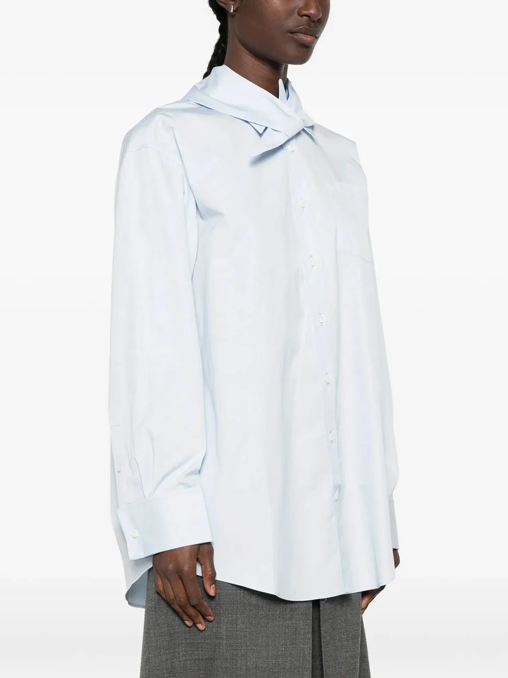 LIGHT BLUE POPLIN SHIRT sold by Lord & Taylor product image thumbnail 4
