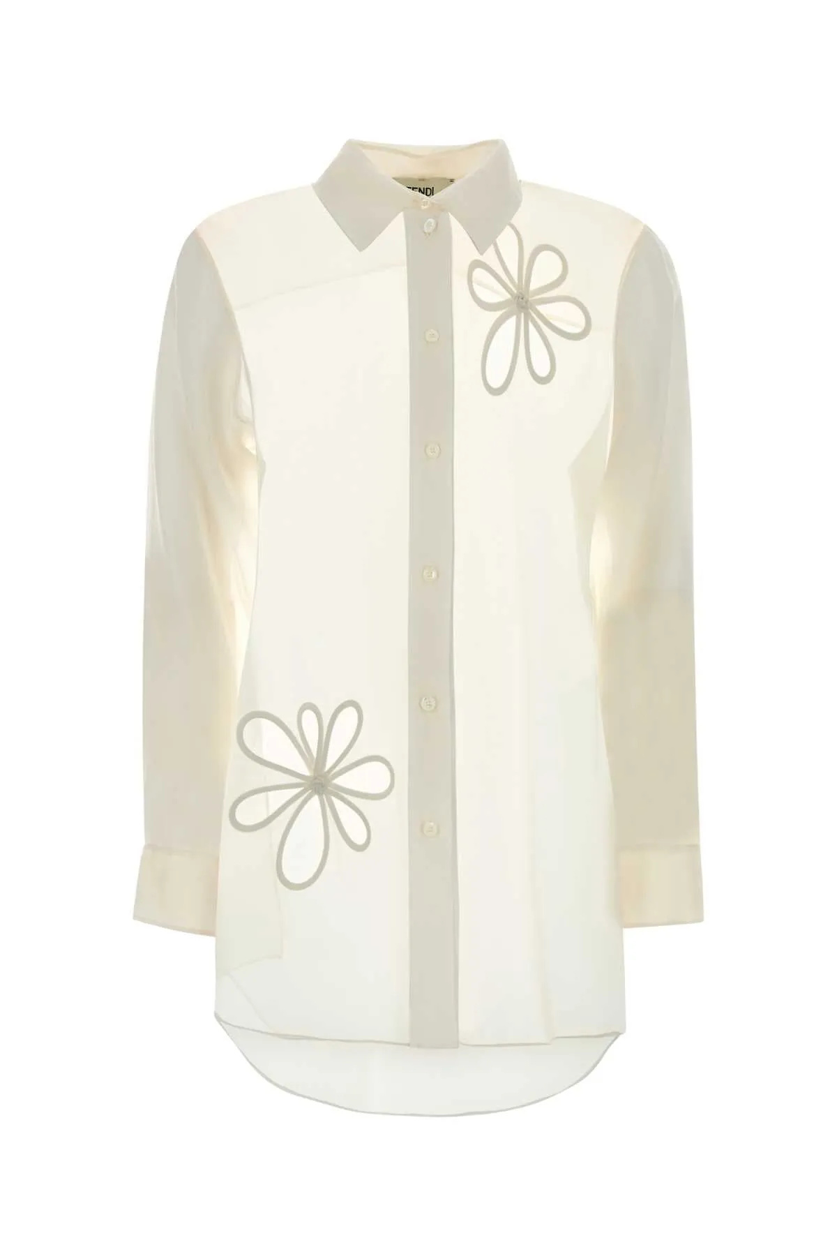 WHITE ORGANZA SHIRT sold by Lord & Taylor
