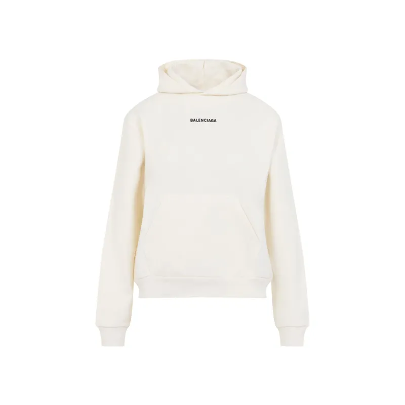 CREAM MEDIUM FIT HOODIE made by Balenciaga