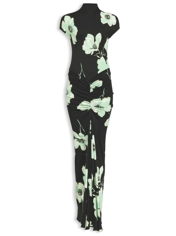 DRAPED MAXI DRESS WITH PRINT made by Alaia