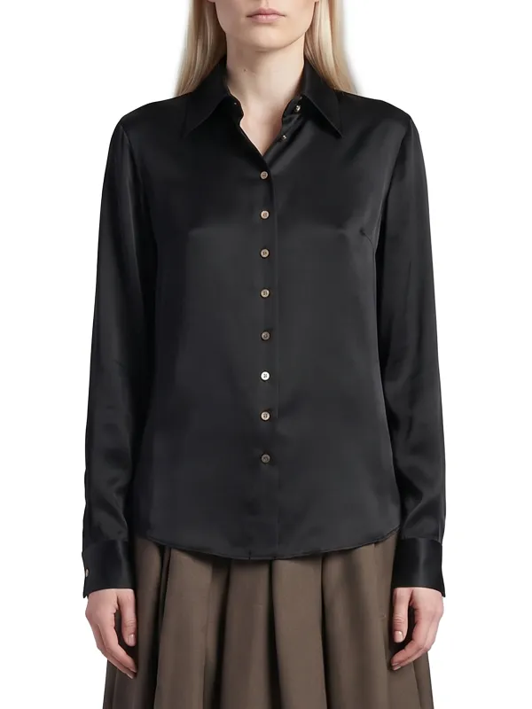 IVY SHIRT BLACK made by KHAITE
