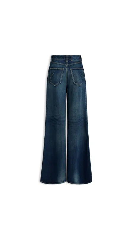 PALAZZO DENIM JEANS made by Alaia