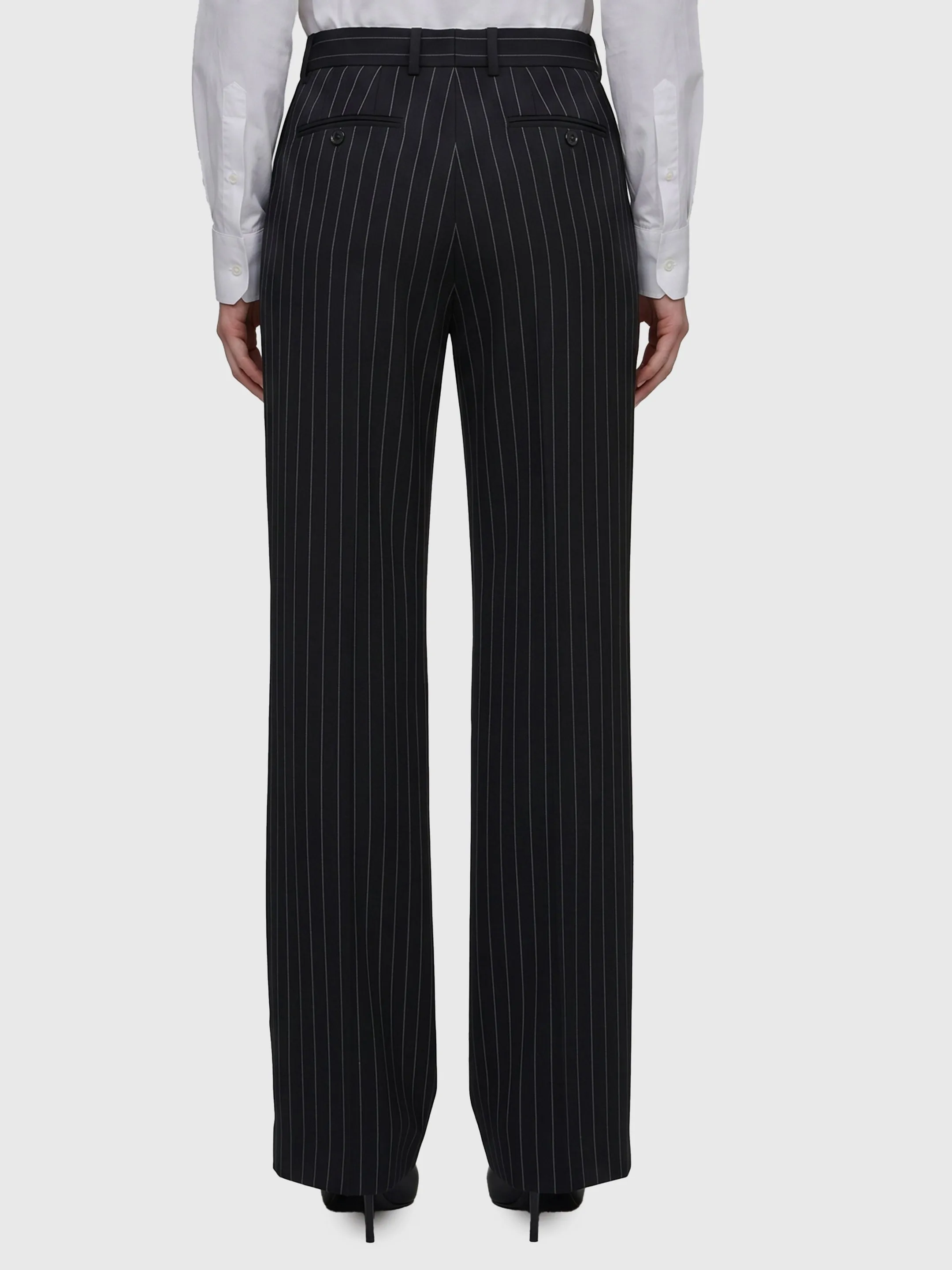 WOOL CHALK STRIPE TROUSERS sold by Lord & Taylor product image thumbnail 2