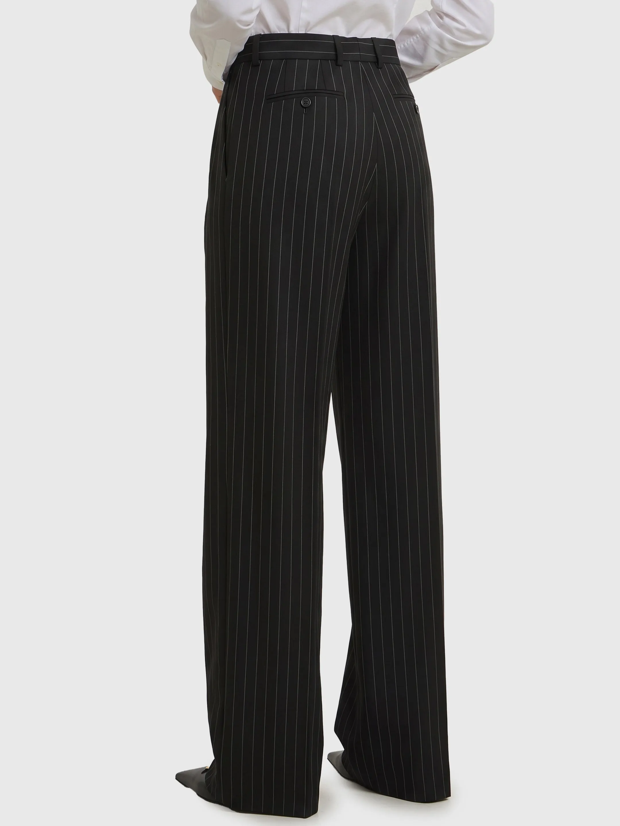 WOOL CHALK STRIPE TROUSERS sold by Lord & Taylor product image thumbnail 3