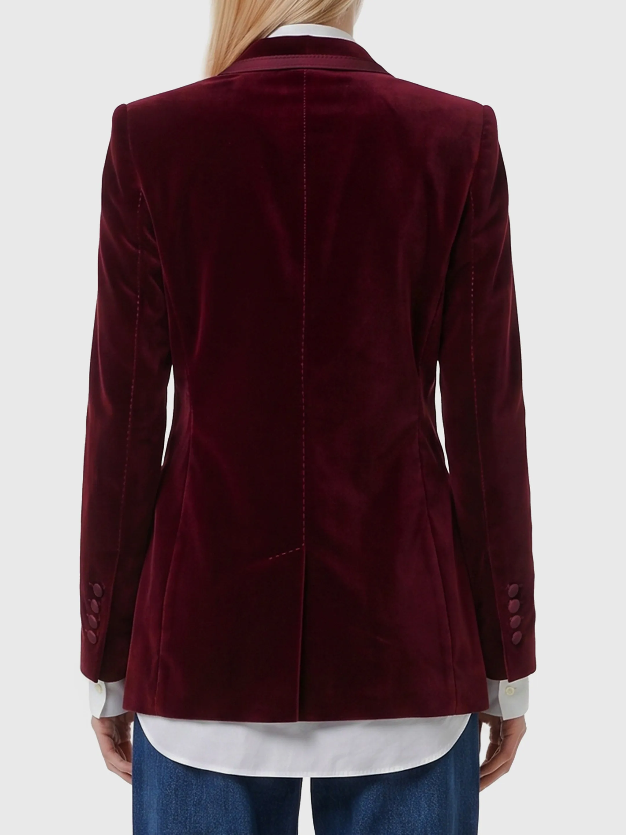 SINGLE-BREASTED VELVET JACKET sold by Lord & Taylor product image thumbnail 2