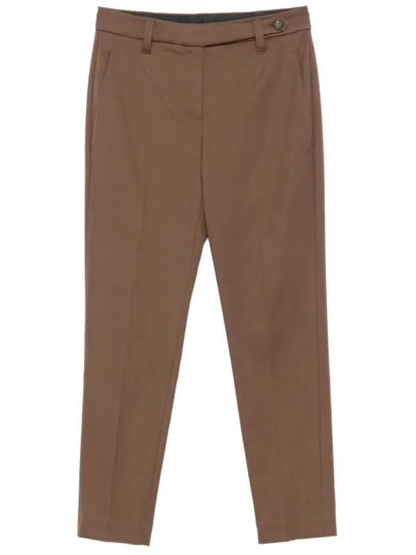 TAPERED LEG COTTON TROUSERS made by Brunello Cucinelli