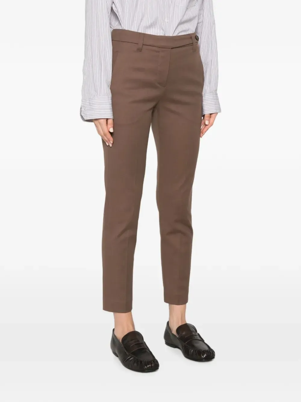 TAPERED LEG COTTON TROUSERS sold by Lord & Taylor product image thumbnail 5