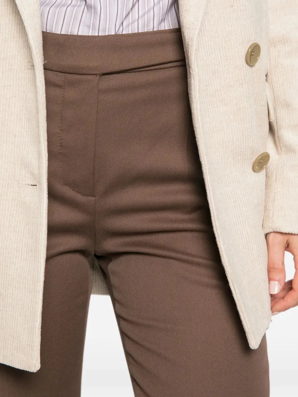 TAPERED LEG COTTON TROUSERS sold by Lord & Taylor product image thumbnail 2