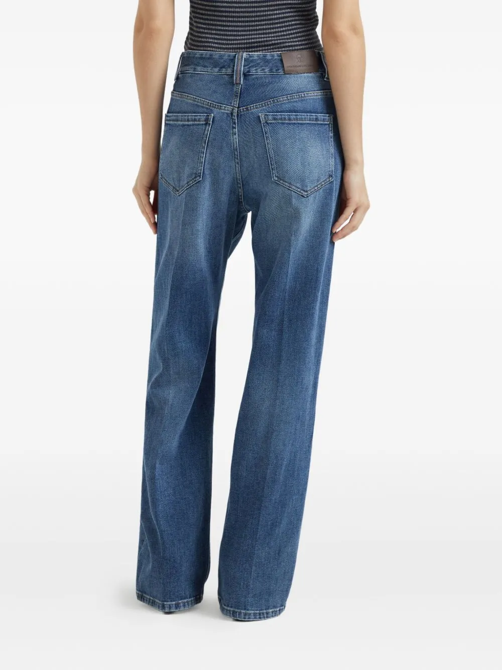 WIDE-LEG STRETCH DENIM JEANS sold by Lord & Taylor product image thumbnail 2