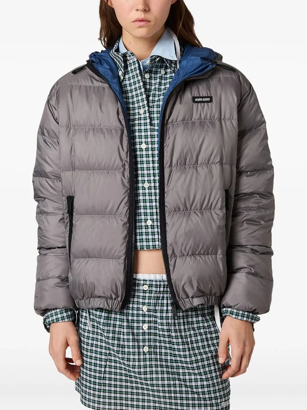 LIGHT PONGÉ DOWN HOODIE JACKET sold by Lord & Taylor product image thumbnail 2
