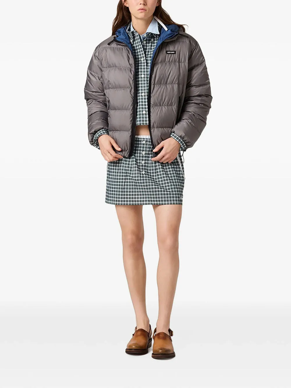 LIGHT PONGÉ DOWN HOODIE JACKET sold by Lord & Taylor product image thumbnail 4