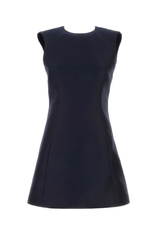 WOOL MINI DRESS WITH BUTTON made by Balenciaga
