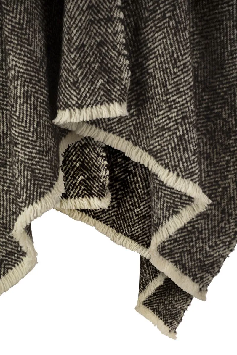 HERRINGBONE WOOL, CASHMERE AND ALPACA CAPE sold by Lord & Taylor product image thumbnail 4