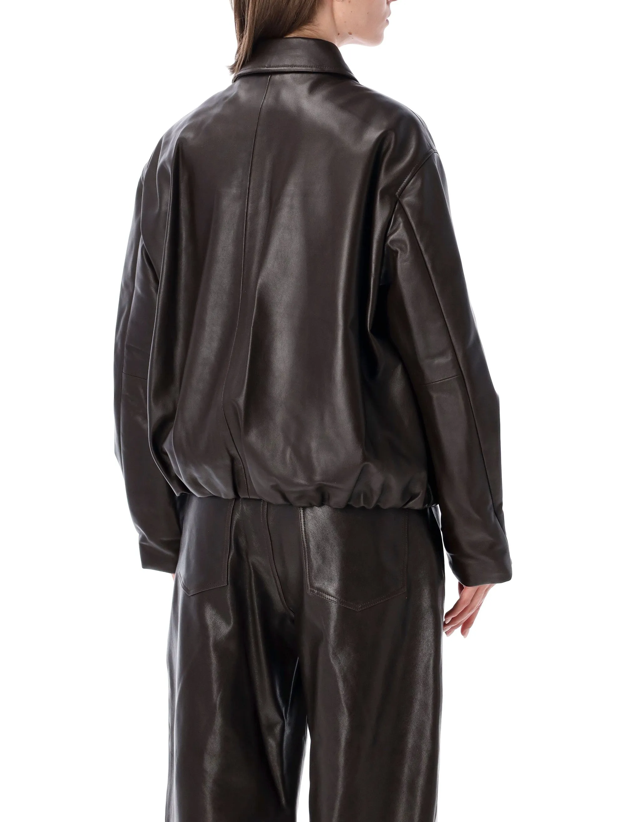 ARMA MELIS LEATHER BOMBER JACKET sold by Lord & Taylor product image thumbnail 2