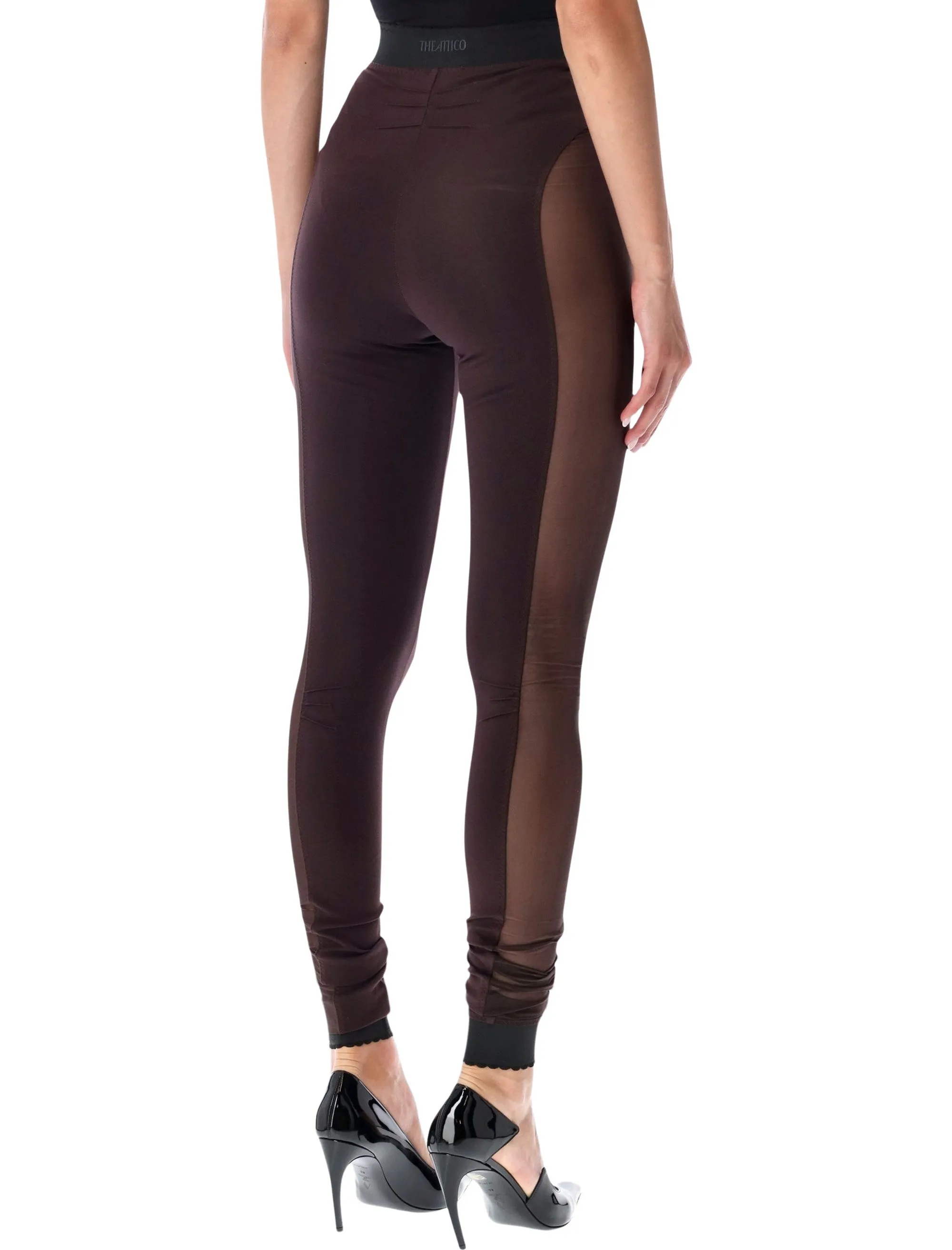 THE ATTICO SHEER PANEL LEGGINGS sold by Lord & Taylor product image thumbnail 2