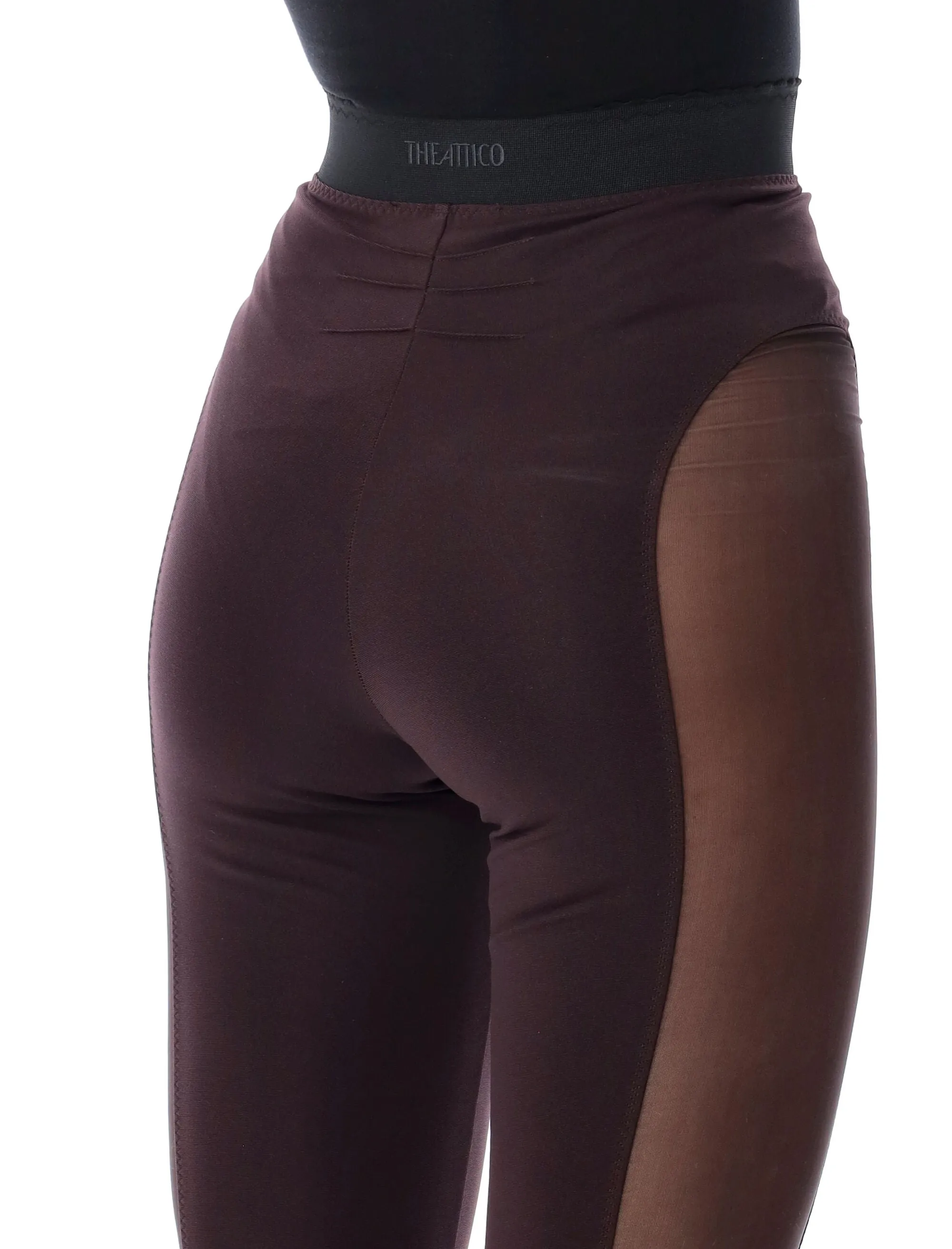 THE ATTICO SHEER PANEL LEGGINGS sold by Lord & Taylor product image thumbnail 3