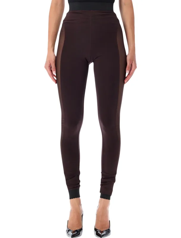 THE ATTICO SHEER PANEL LEGGINGS made by The Attico