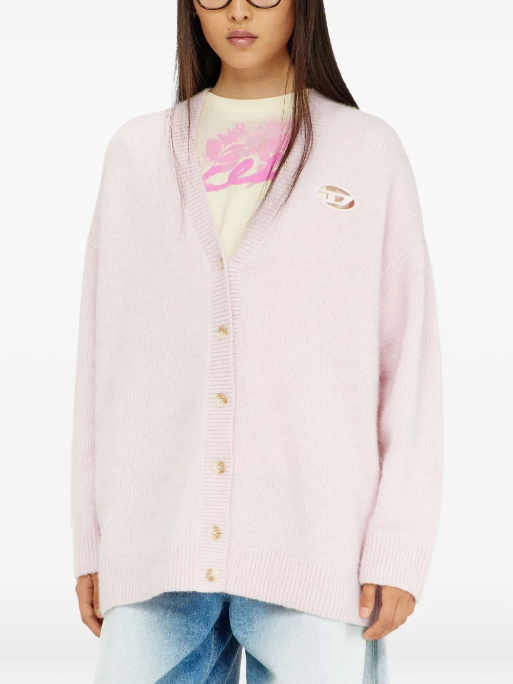 LOGO WOOL BLEND CARDIGAN sold by Lord & Taylor product image thumbnail 3