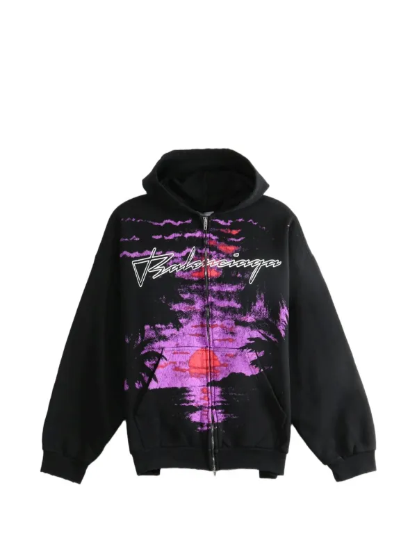 HOODIE WITH ZIP made by Balenciaga