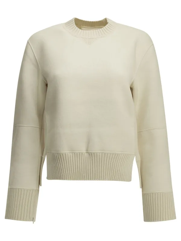CREW-NECK SWEATER MADE OF A COTTON-CASHMERE BLEND made by Sacai