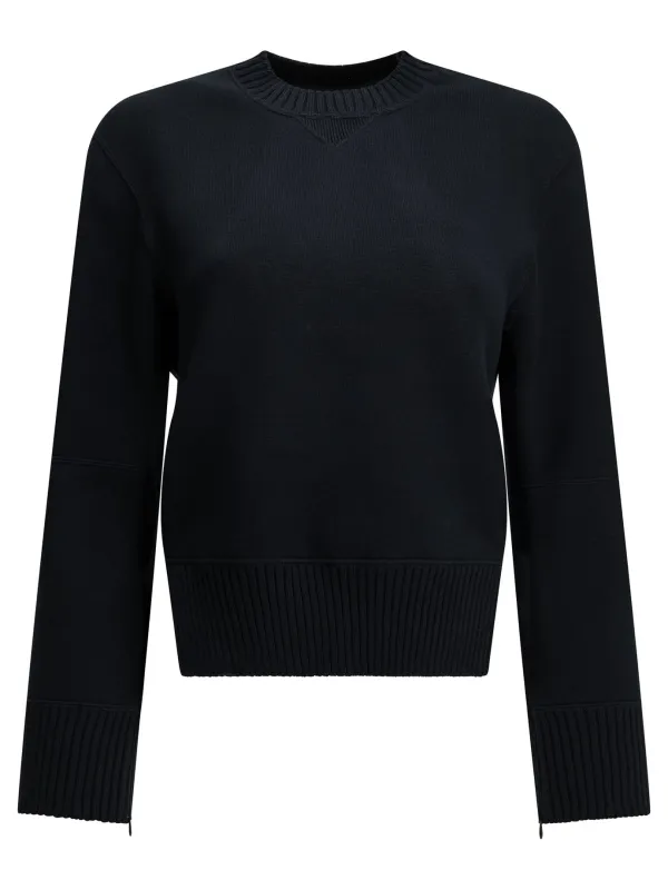 CREW-NECK SWEATER MADE OF A COTTON-CASHMERE BLEND made by Sacai