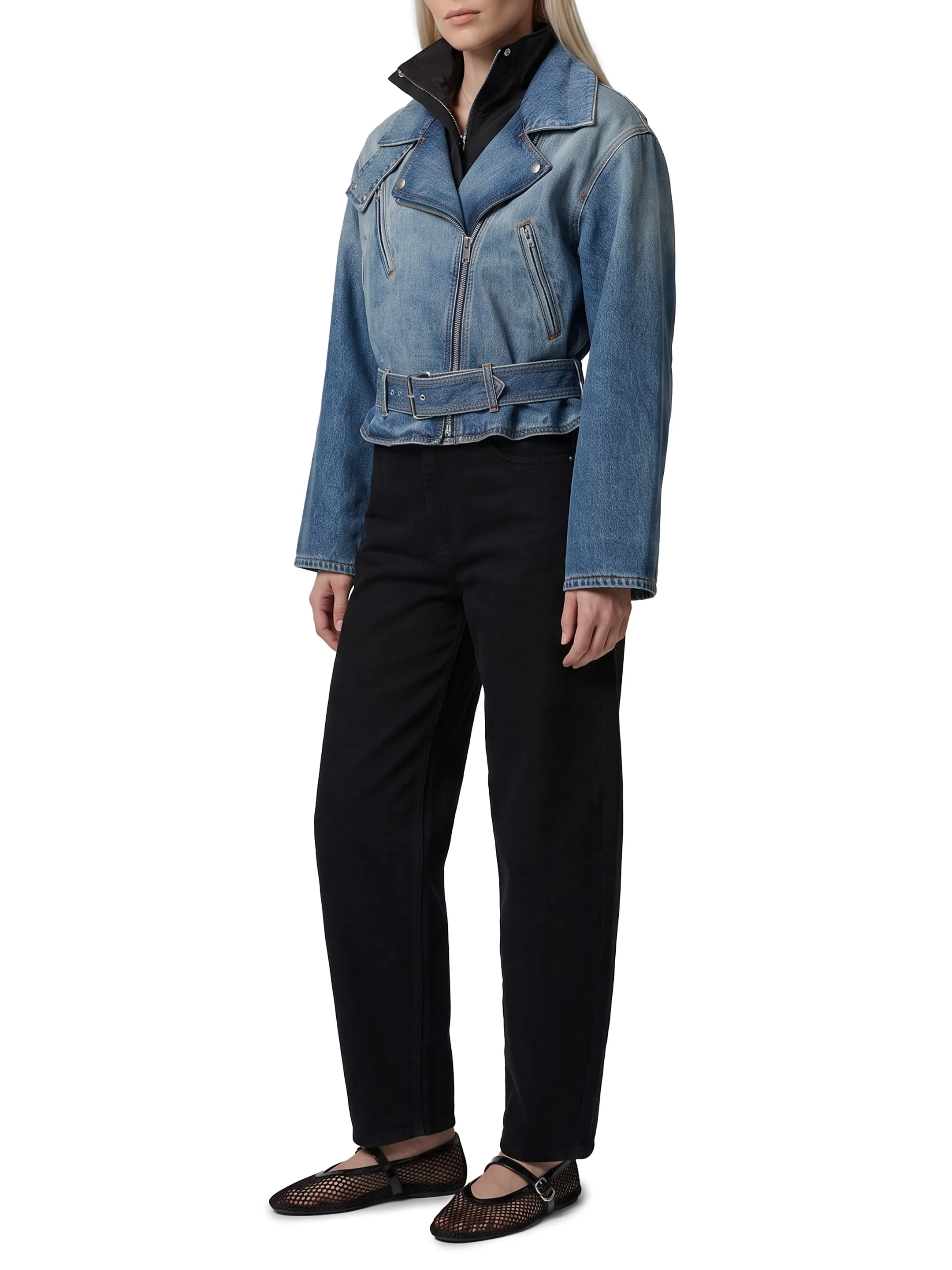Reverse denim jacket sold by Lord & Taylor product image thumbnail 2