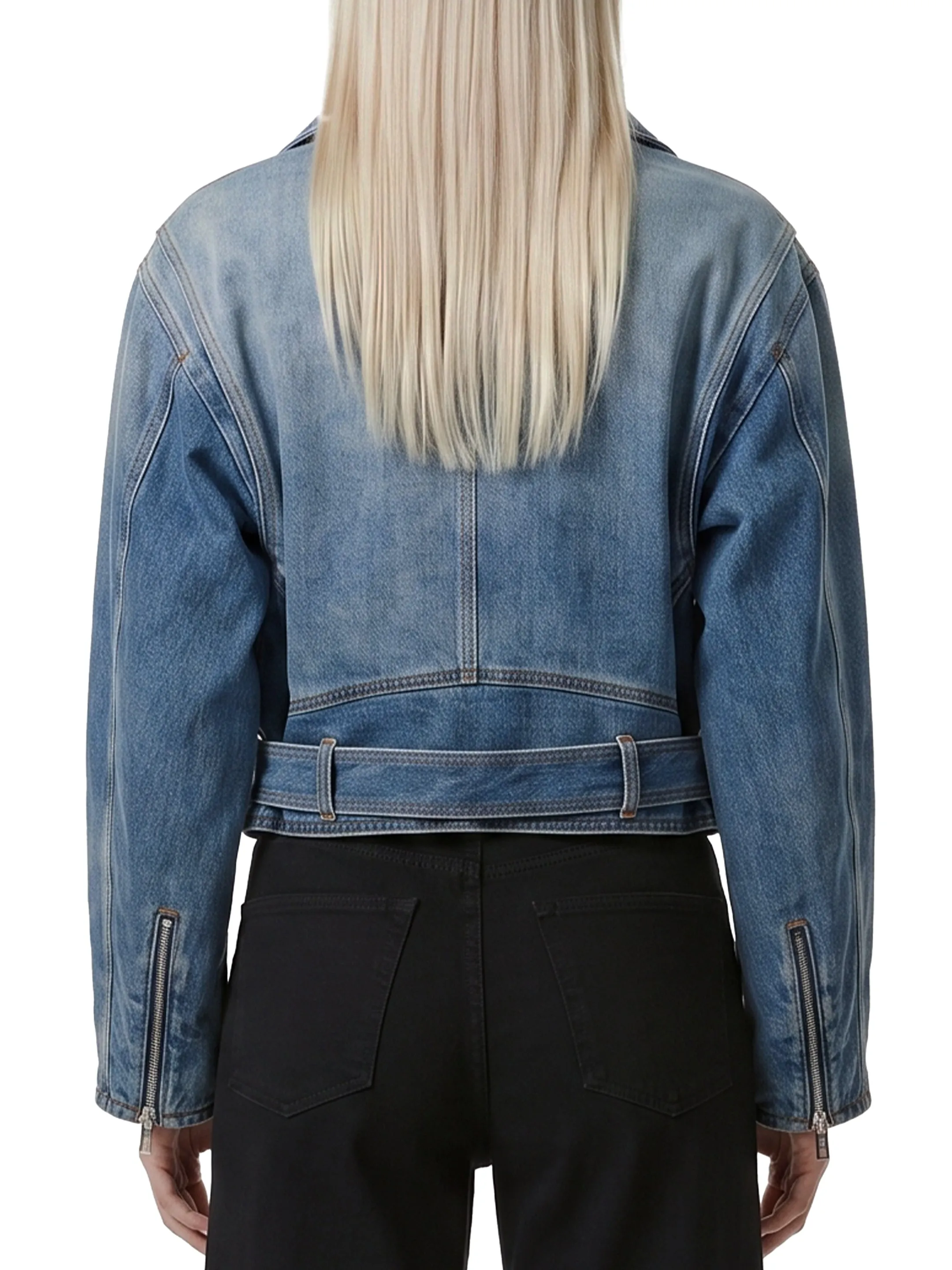 Reverse denim jacket sold by Lord & Taylor product image thumbnail 3